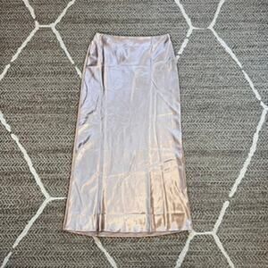 All The Ways Satin Skirt Sz Large